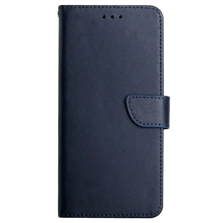 HT02 For Xiaomi Redmi 13 4G Case Nappa Texture Genuine Cow Leather Flip Phone Cover