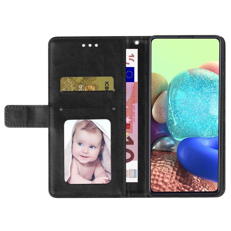 HT01 For Xiaomi Redmi 13 4G Case Leather Flip Phone Cover Y-Shaped Lines