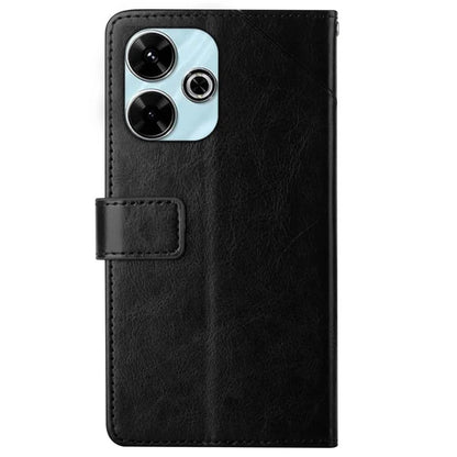 HT01 For Xiaomi Redmi 13 4G Case Leather Flip Phone Cover Y-Shaped Lines