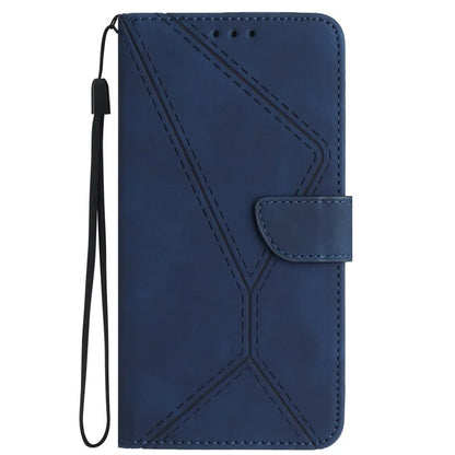 HT05 For Xiaomi Redmi 13 4G Case Card Holder Leather Phone Cover Lines Imprinted