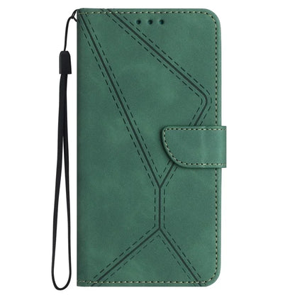 HT05 For Xiaomi Redmi 13 4G Case Card Holder Leather Phone Cover Lines Imprinted