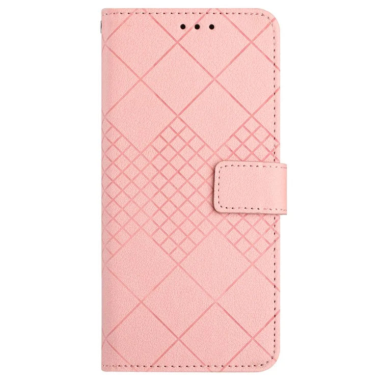 HT06 For Xiaomi Redmi 13 4G Case Litchi Texture Leather Wallet Phone Cover with Strap