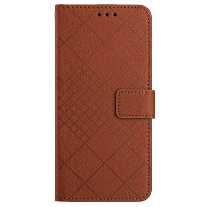 HT06 For Xiaomi Redmi 13 4G Case Litchi Texture Leather Wallet Phone Cover with Strap