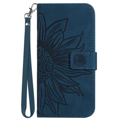 HT04 For Xiaomi Redmi 13 4G Case PU Leather Handbag Phone Cover Sunflower