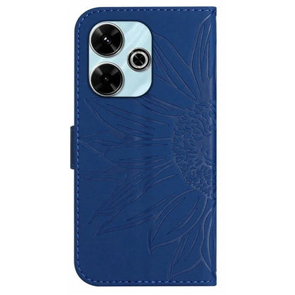 HT04 For Xiaomi Redmi 13 4G Case PU Leather Handbag Phone Cover Sunflower