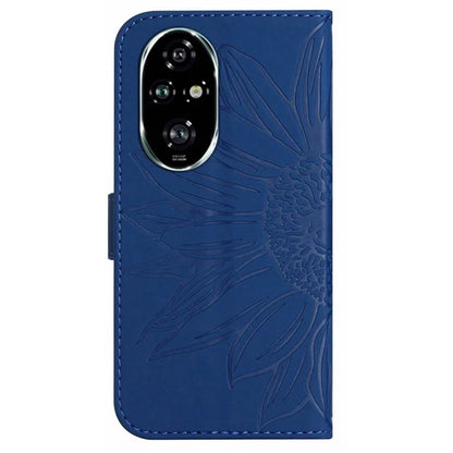 HT04 For Honor 200 Pro 5G Case Sunflower Leather Phone Cover with Hand Strap