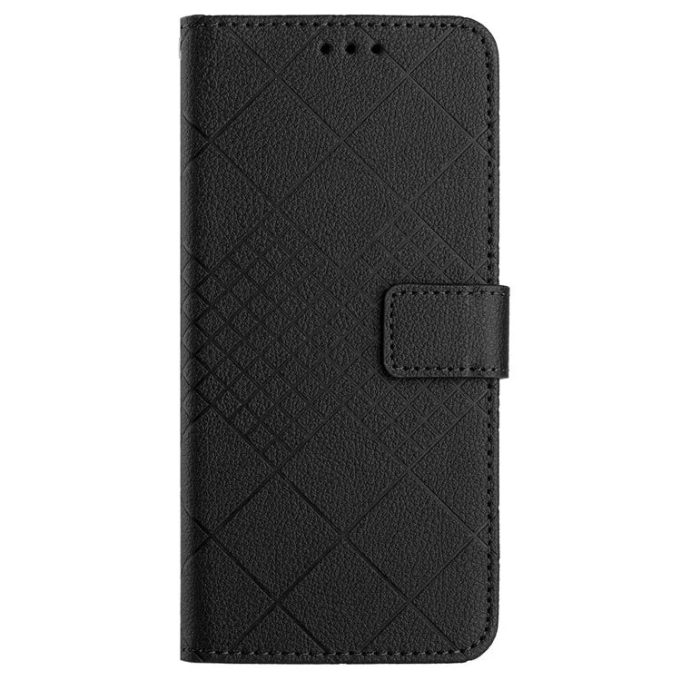 HT06 For Honor 200 Pro 5G Case Rhombus Imprinted Leather Wallet Phone Cover