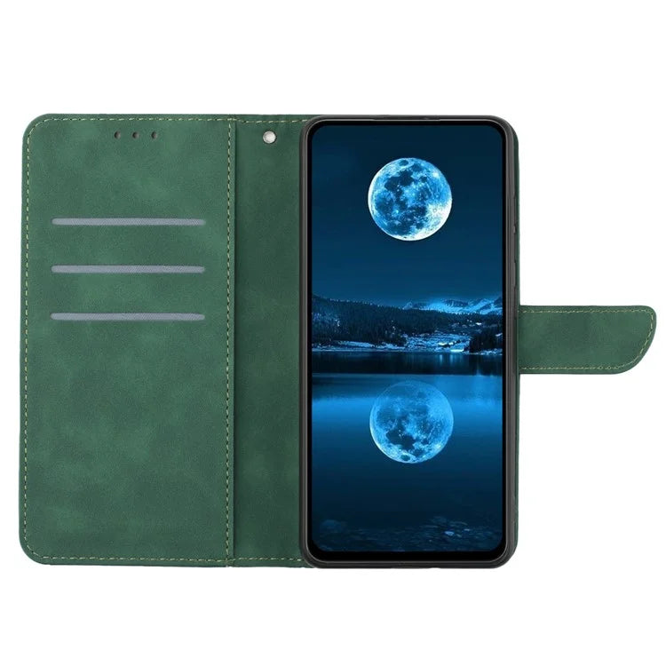 HT05 For Honor 200 Pro 5G Case Card Holder Leather Phone Cover Lines Imprinted