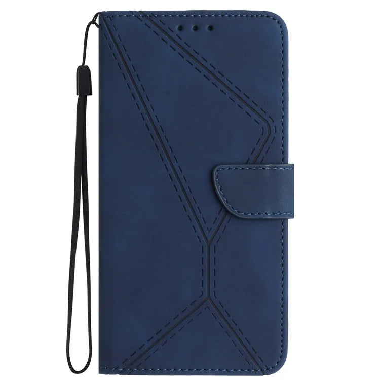HT05 For Honor 200 Pro 5G Case Card Holder Leather Phone Cover Lines Imprinted