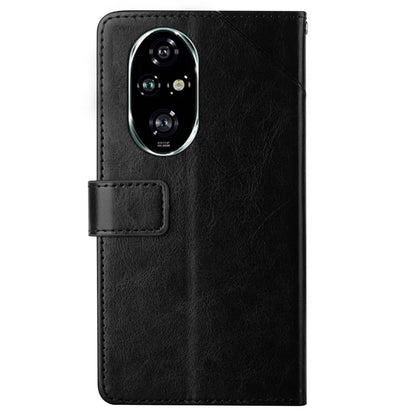 HT01 For Honor 200 Pro 5G Case Y-Shaped Lines Imprinted Leather Phone Cover