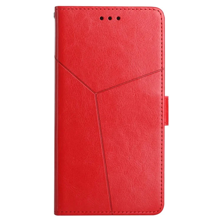HT01 For Honor 200 Pro 5G Case Y-Shaped Lines Imprinted Leather Phone Cover