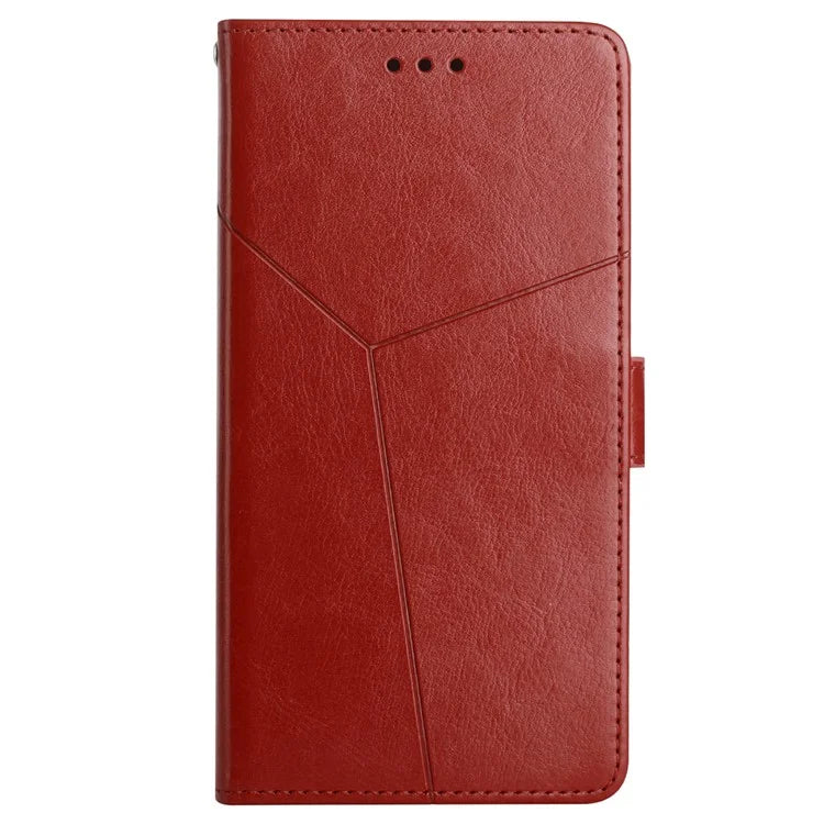 HT01 For Honor 200 Pro 5G Case Y-Shaped Lines Imprinted Leather Phone Cover