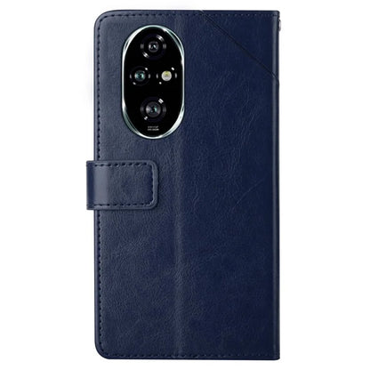 HT01 For Honor 200 Pro 5G Case Y-Shaped Lines Imprinted Leather Phone Cover