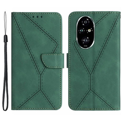 HT05 For Honor 200 5G Case Lines Imprinted Wallet Leather Phone Cover