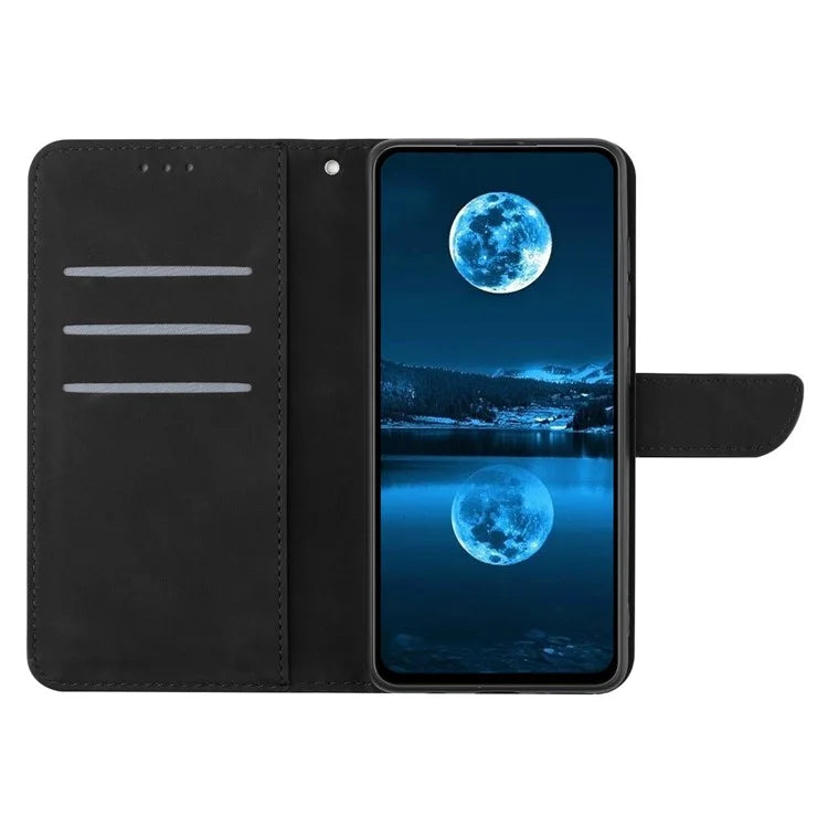 HT05 For Honor 200 5G Case Lines Imprinted Wallet Leather Phone Cover