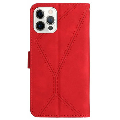 HT05 For iPhone 16 Pro Max Case Leather Phone Cover Card / Cash Slots Stand Feature