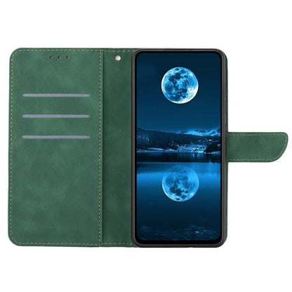 HT05 For iPhone 16 Pro Max Case Leather Phone Cover Card / Cash Slots Stand Feature