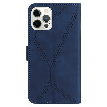 HT05 For iPhone 16 Pro Case Leather Phone Cover Card Slots Stand Feature