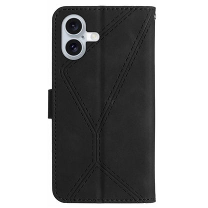 HT05 For iPhone 16 Case Flip Folio Leather Phone Cover with Credit Card Holder