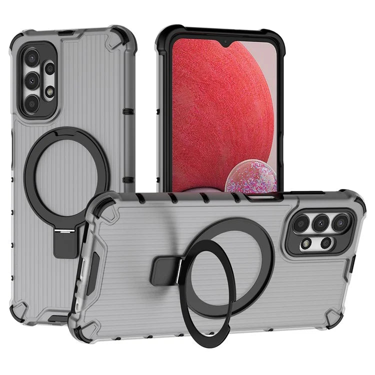 For Samsung Galaxy A13 4G / 5G Case Magnetic Ring Kickstand PC+TPU Phone Cover
