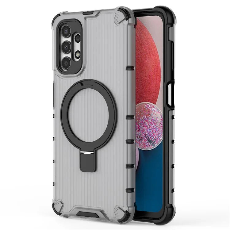 For Samsung Galaxy A13 4G / 5G Case Magnetic Ring Kickstand PC+TPU Phone Cover
