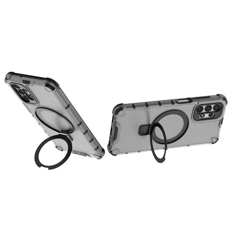 For Samsung Galaxy A13 4G / 5G Case Magnetic Ring Kickstand PC+TPU Phone Cover