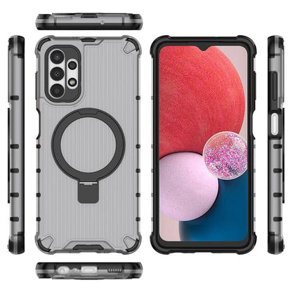 For Samsung Galaxy A13 4G / 5G Case Magnetic Ring Kickstand PC+TPU Phone Cover