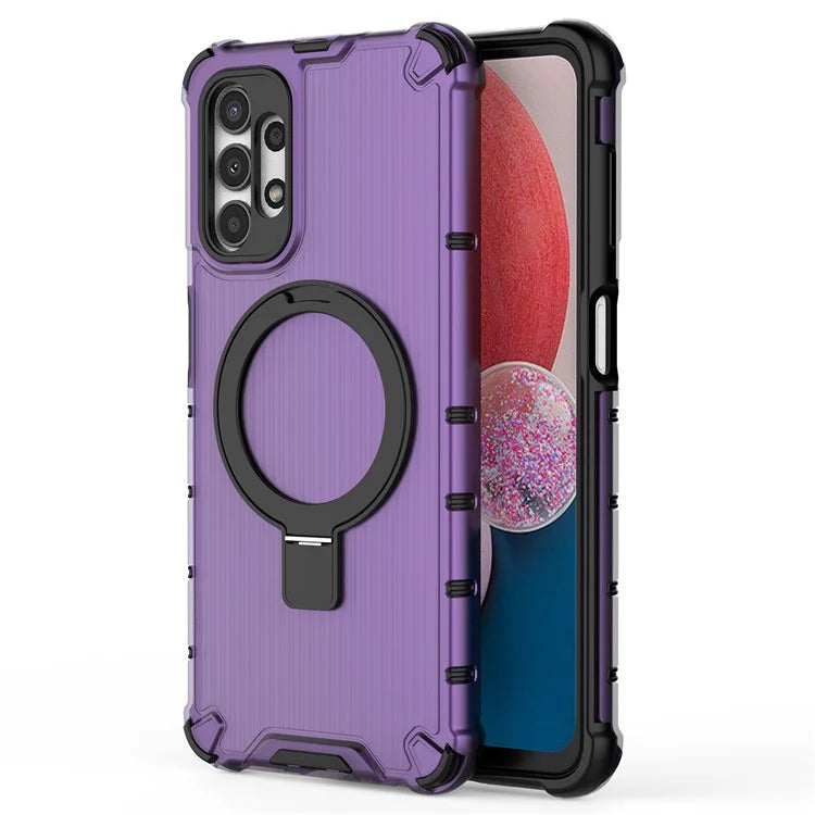 For Samsung Galaxy A13 4G / 5G Case Magnetic Ring Kickstand PC+TPU Phone Cover