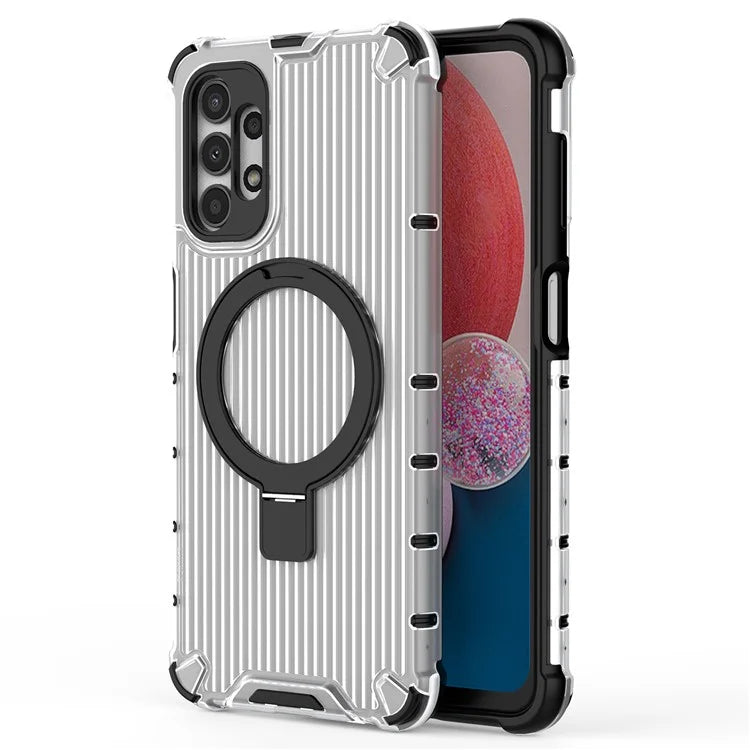For Samsung Galaxy A13 4G / 5G Case Magnetic Ring Kickstand PC+TPU Phone Cover