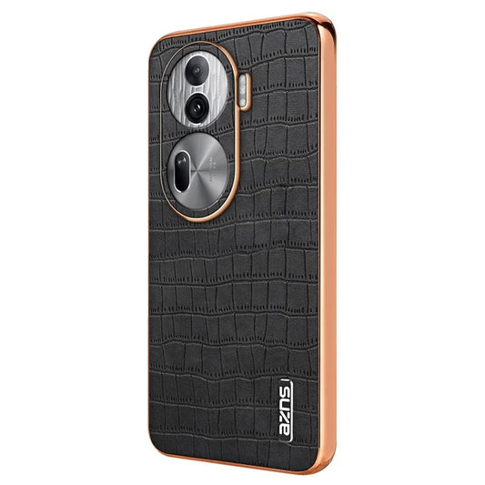 AZNS For Oppo Reno11 Pro 5G (Global) Case Crocodile Texture Leather+TPU Phone Cover