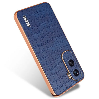AZNS For Honor X50i 5G / 90 Lite 5G Case Electroplating PU Leather Coated TPU Phone Back Cover