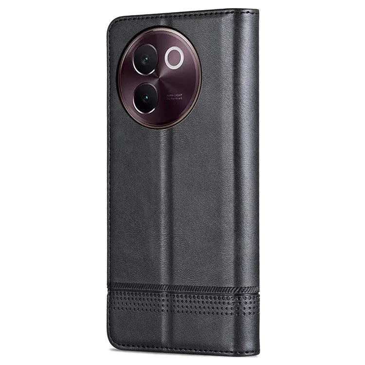 AZNS For vivo V30e 5G Case Leather Phone Cover Hidden Magnetic Adsorption