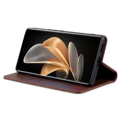 AZNS For vivo V30e 5G Case Leather Phone Cover Hidden Magnetic Adsorption