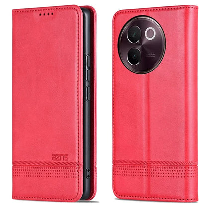 AZNS For vivo V30e 5G Case Leather Phone Cover Hidden Magnetic Adsorption
