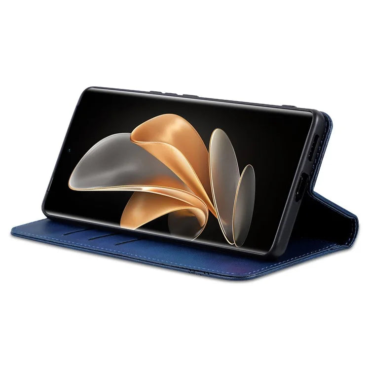 AZNS For vivo V30e 5G Case Leather Phone Cover Hidden Magnetic Adsorption