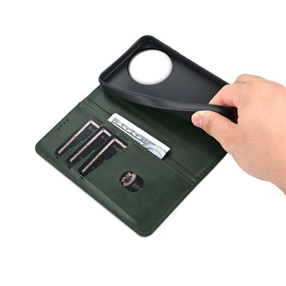 AZNS For vivo V30e 5G Case Leather Phone Cover Hidden Magnetic Adsorption