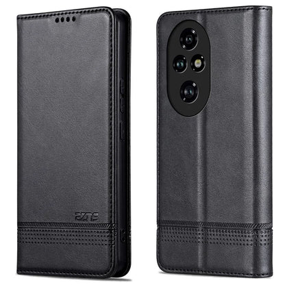 AZNS For Honor 200 5G Case Leather Phone Cover Magnetic Flip Closure