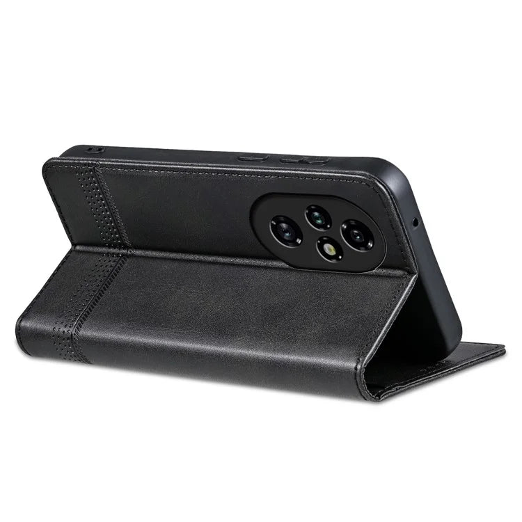 AZNS For Honor 200 5G Case Leather Phone Cover Magnetic Flip Closure