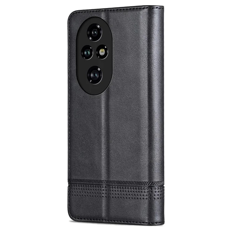 AZNS For Honor 200 5G Case Leather Phone Cover Magnetic Flip Closure