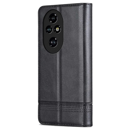 AZNS For Honor 200 5G Case Leather Phone Cover Magnetic Flip Closure