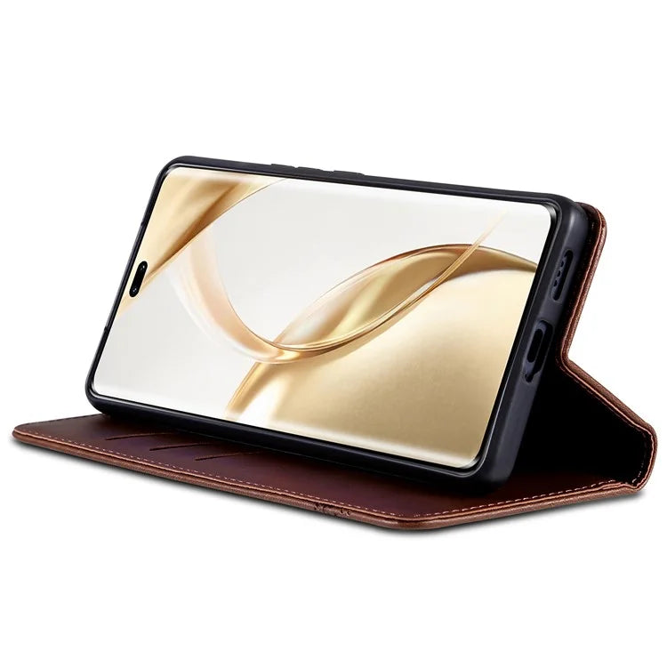 AZNS For Honor 200 5G Case Leather Phone Cover Magnetic Flip Closure