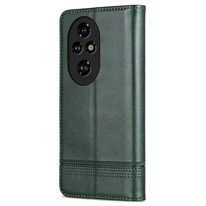 AZNS For Honor 200 5G Case Leather Phone Cover Magnetic Flip Closure