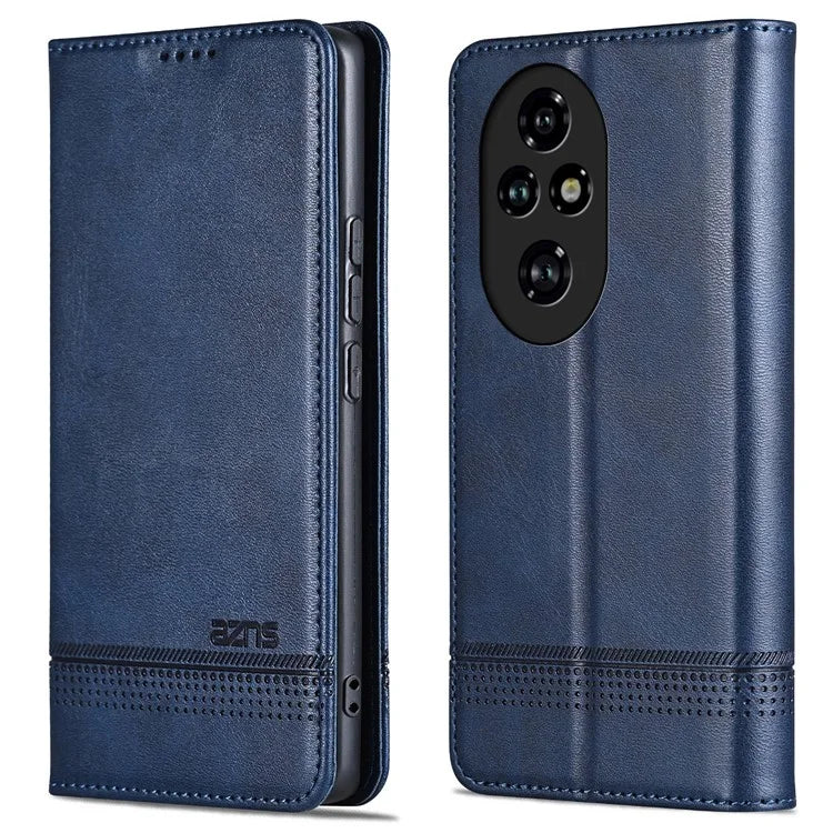 AZNS For Honor 200 5G Case Leather Phone Cover Magnetic Flip Closure
