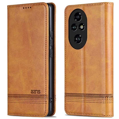 AZNS For Honor 200 5G Case Leather Phone Cover Magnetic Flip Closure