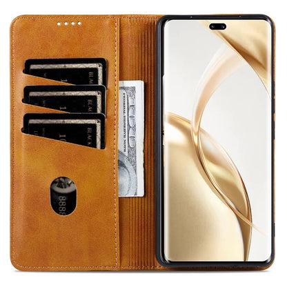 AZNS For Honor 200 5G Case Leather Phone Cover Magnetic Flip Closure