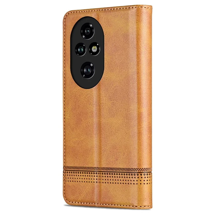 AZNS For Honor 200 5G Case Leather Phone Cover Magnetic Flip Closure