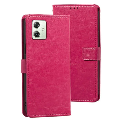 IDEWEI For Motorola Moto G64 5G Case Wallet Phone Leather Cover Crazy Horse Texture