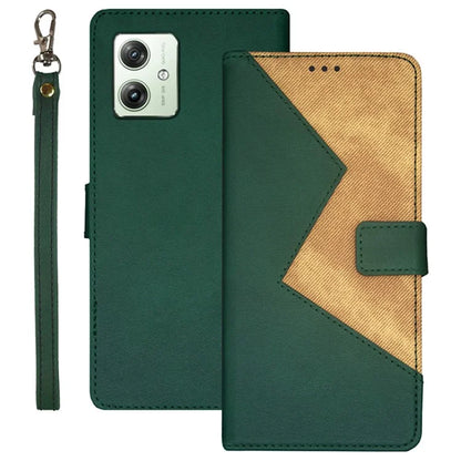 IDEWEI For Motorola Moto G64 5G Stand Case Anti-Scratch Leather Phone Cover