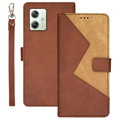 IDEWEI For Motorola Moto G64 5G Stand Case Anti-Scratch Leather Phone Cover