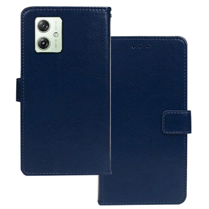 IDEWEI for Motorola Moto G64 5G Case Wallet Crazy Horse Textrure Phone Leather Cover